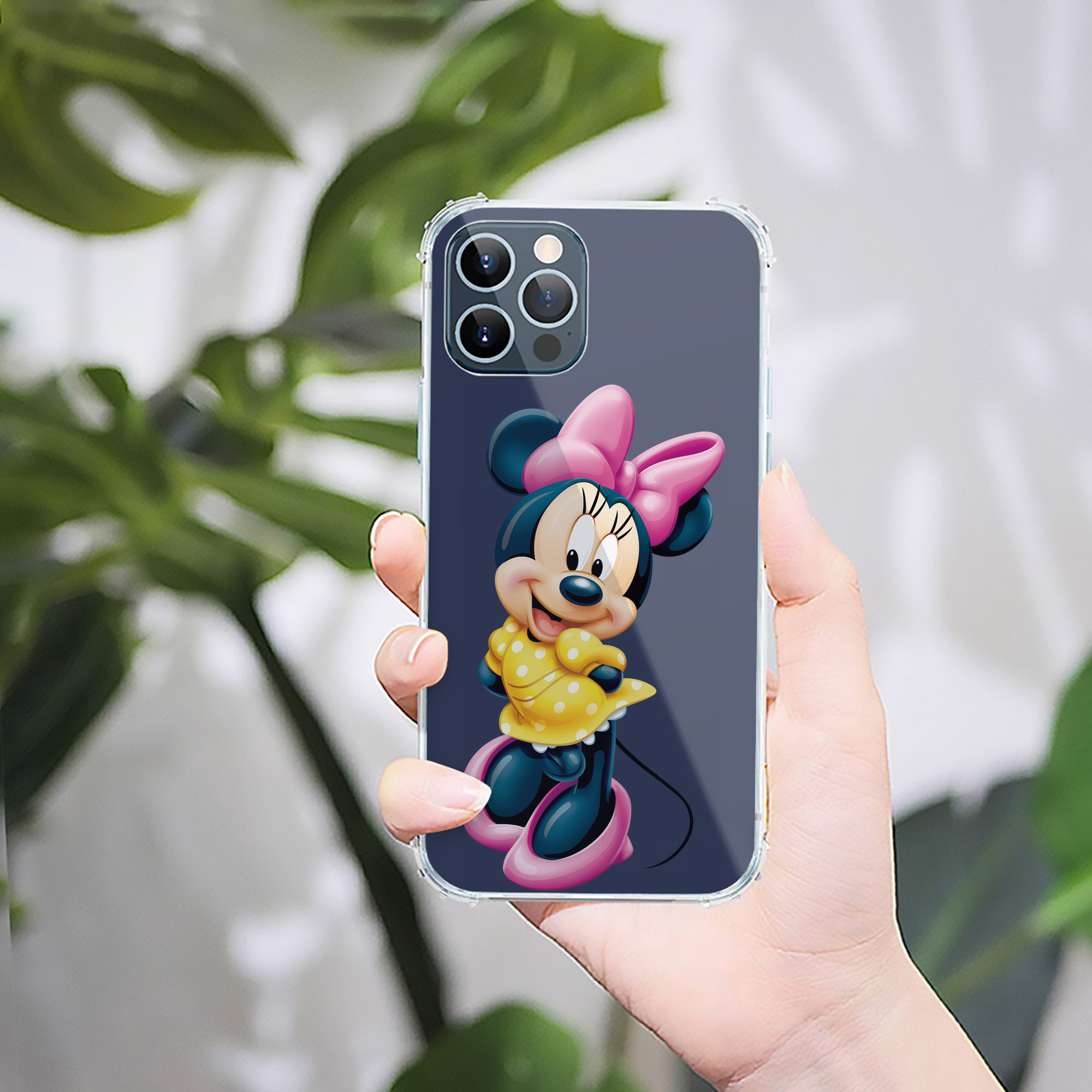（画像用） ミッキーマウス Mickey Mouse 【iPhone 12シリーズ対応】透明スマホケース（クリアソフトケース）